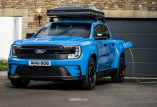 Ford Ranger MS-RT PHEV in ricarica