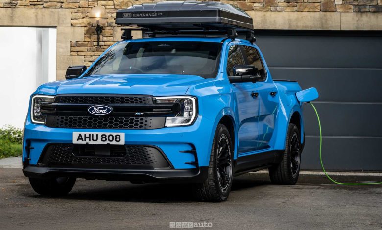 Ford Ranger MS-RT PHEV in ricarica