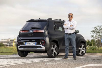 Giovanni Mancini tester della Hyundai Inster