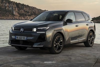 Nuova Citroen e-C5 Aircross BEV anteriore 3/4
