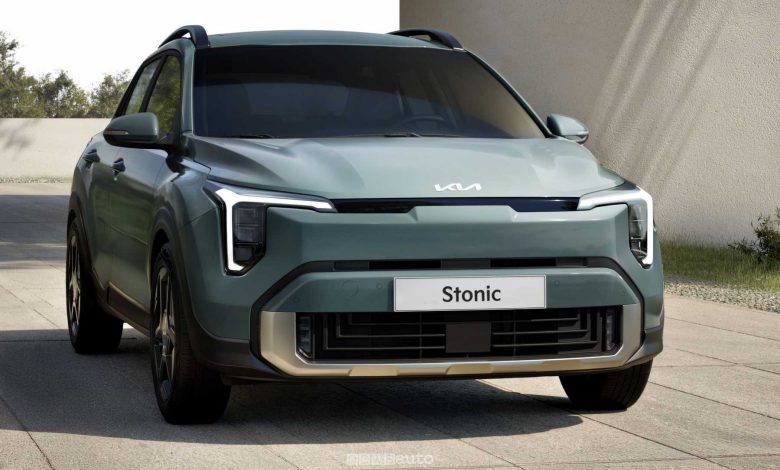 Nuova Kia Stonic anteriore 3/4