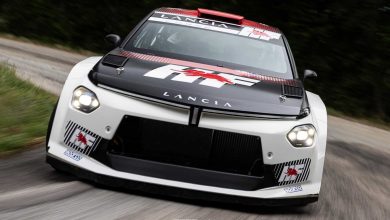 Lancia Ypsilon Rally2 HF Integrale in azione durante i test