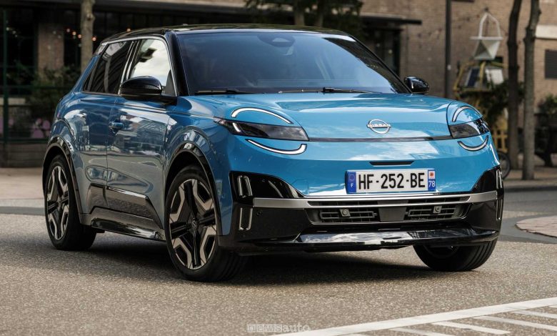Nuova Nissan Micra EV su strada