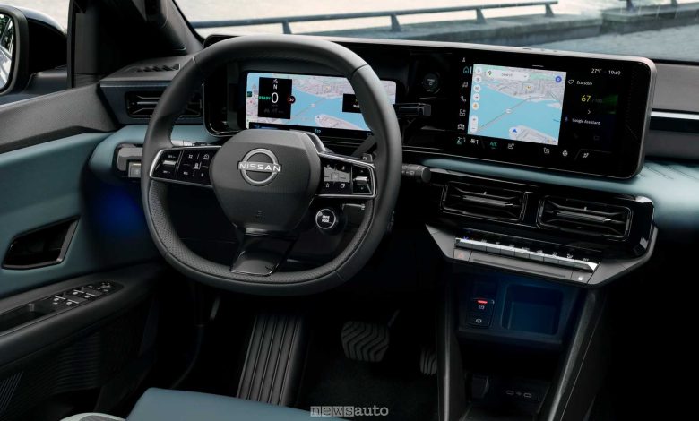 Nuova Nissan Micra EV plancia abitacolo