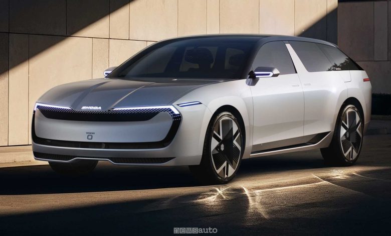 Skoda Vision O Concept anteriore 3/4