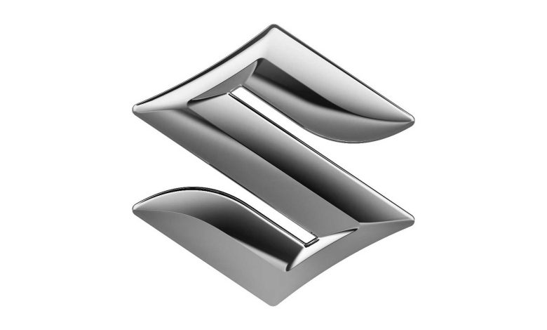 Nuovo logo Suzuki con finitura argentata