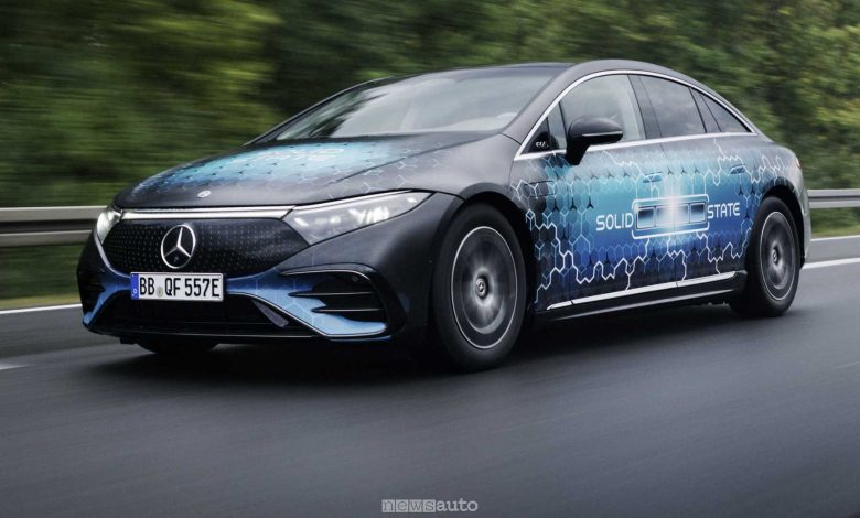 Mercedes EQS con batterie allo stato solido
