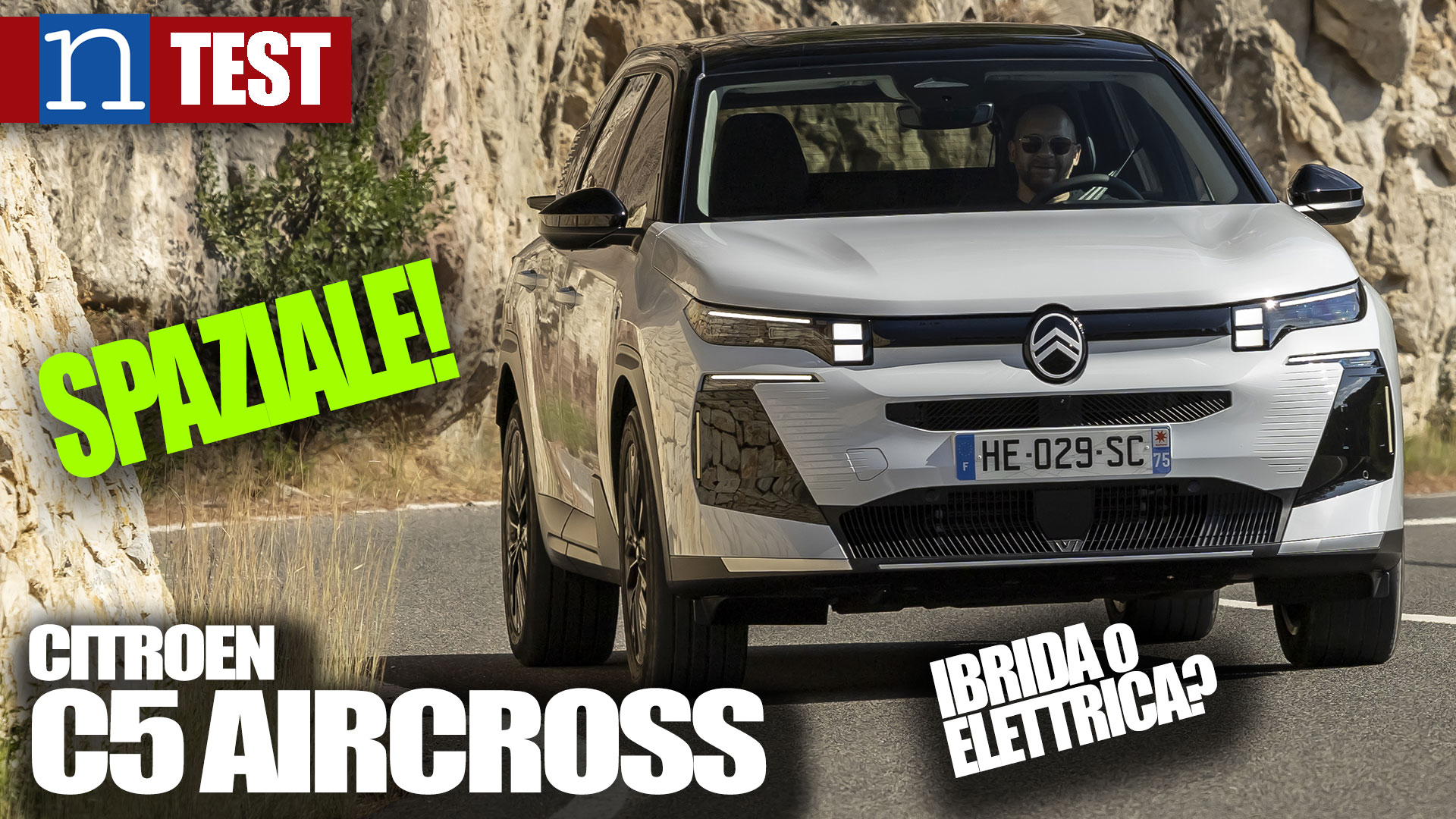TEST nuova Citroen C5 Aircross, plug-in ed elettrica 100% [video]