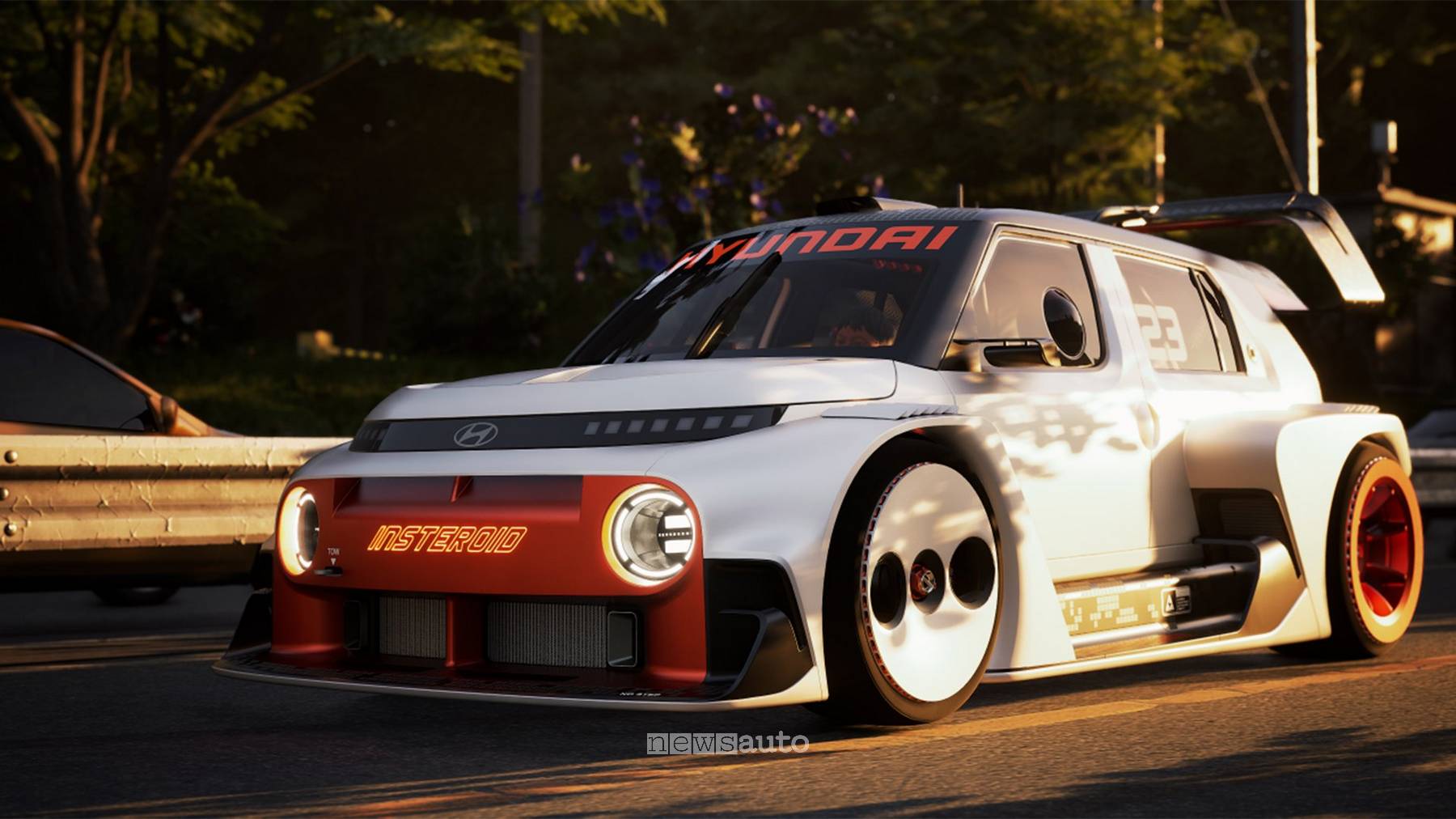 Hyundai INSTEROID, il concept elettrico debutta nel videogioco JDM