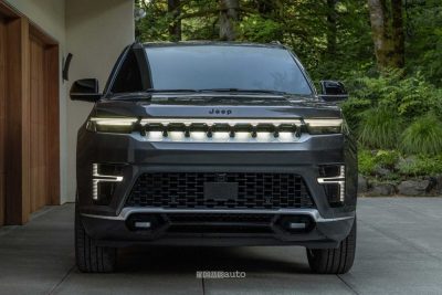 Jeep Grand Wagoneer 2026 firma luminosa anteriore