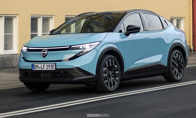 Nuova Nissan Leaf anteriore 3/4