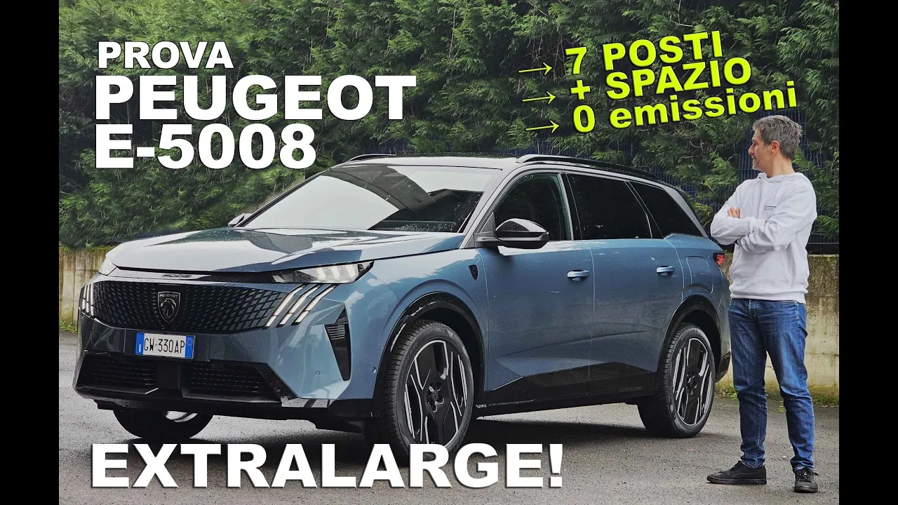 VIDEO PROVA Peugeot E-5008 7 posti