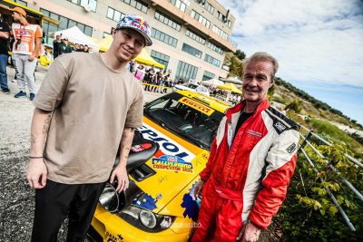 Kalle Rovanperä con papà Harri Rovanpera al Rallylegend 2025