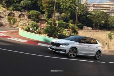Skoda Fabia 130 su strada a Montecarlo