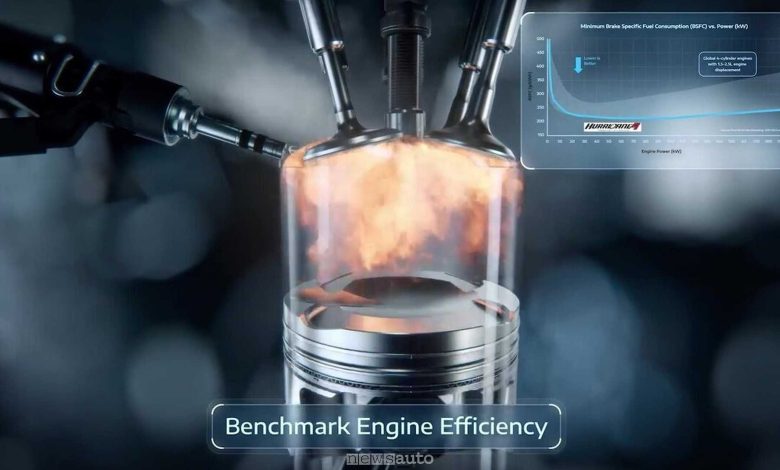 Il motore usa la tecnologia Turbulent Jet Ignition (TJI) per rendere la combustione più omogenea e controllata