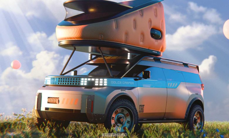 Fiat Concept Dolce Camper anteriore 3/4