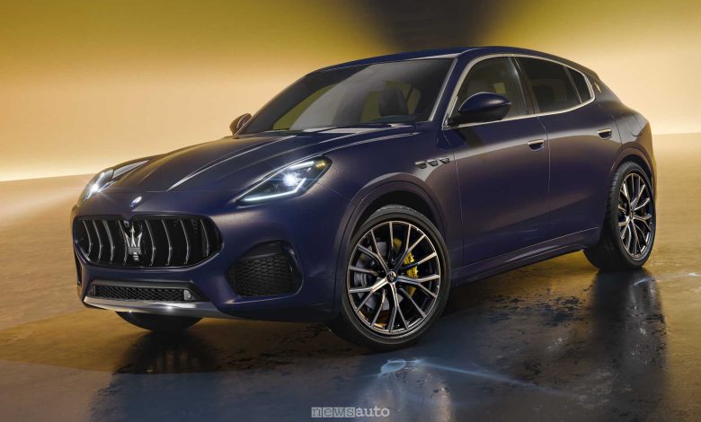 Maserati Grecale Lumina Blu anteriore 3/4