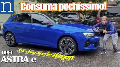 Opel Astra elettrica video prova