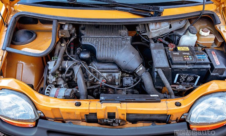 Vano motore della prima generazione.