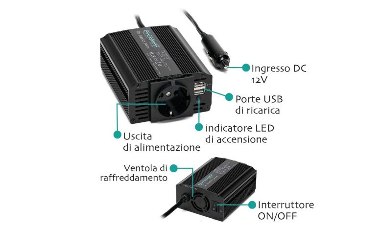 Inverter Auto 12V–220V