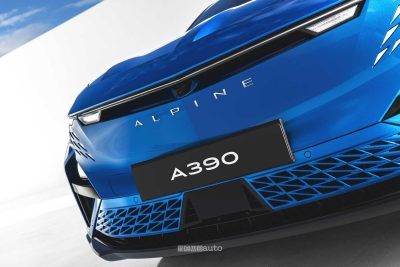 Alpine A390 GT paraurti e telecamera anteriore