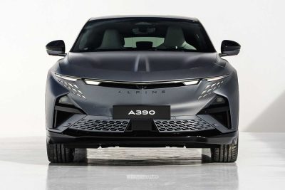 Alpine A390 GTS frontale, firma luminosa anteriore