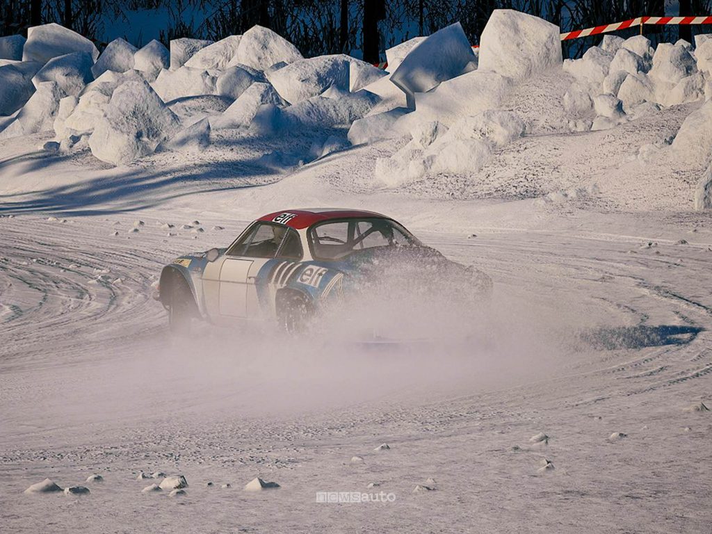 Assetto Corsa Rally Alpine A110 in derapata sul tracciato di Livigno