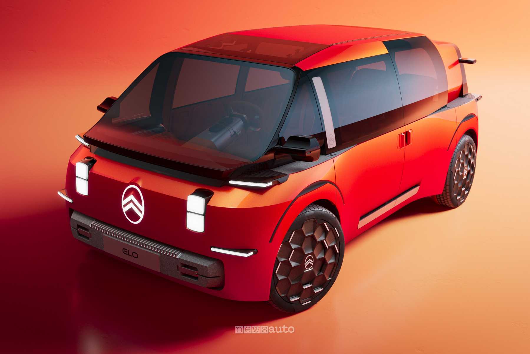Citroën ELO, concept del monovolume elettrico futuro, spazioso e funzionale