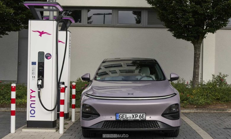 Xpeng G6 2026 in ricarica Ionity