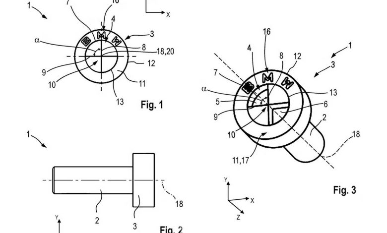 Brevetto delle viti speciali con logo BMW