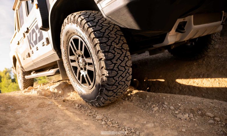 Il pneumatico BF Goodrich All-Terrain T/A KO3 sull'Ineos Grenadier