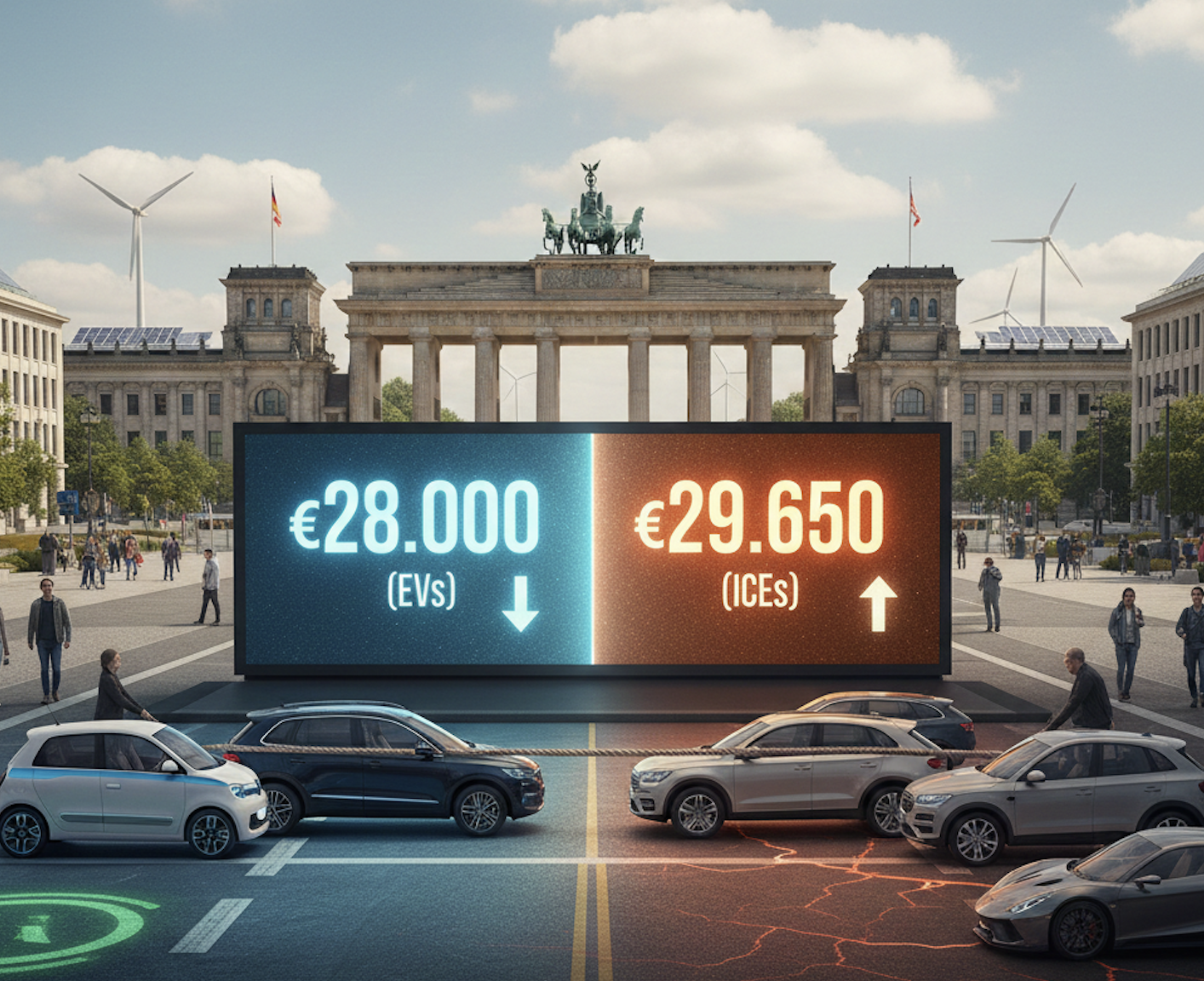 Il prezzo medio delle auto elettriche in Germania si avvicina a quello delle termiche: perché