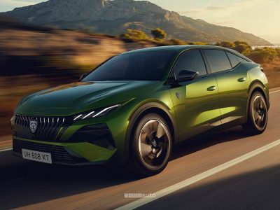 Peugeot 408 2026 anteriore 3/4